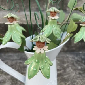 Håndlaget keramisk figur, Flower Fairy