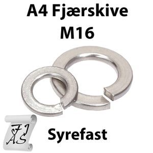 M16 Fjærskive A4 Syrefast