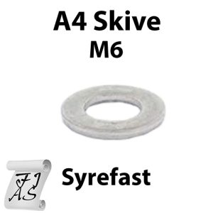 M6 Skive A4 Syrefast