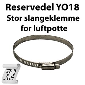Reservedel YO18 Stor slangeklemme for luftpotte