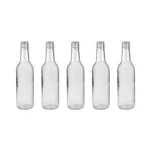 5pk 250ml Saftflaske i glass med skrukork
