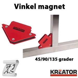 Vinkel magnet 45-90-135 grader Kreator